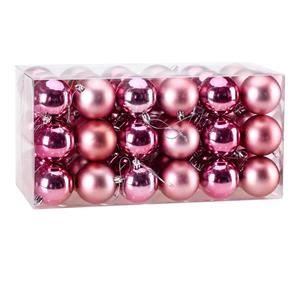 Casaria Weihnachtsbaumkugeln Rosa 54 tlg.