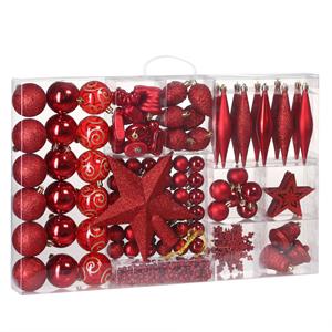 Casaria Kerstballen Rood 102 stuks