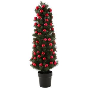 Myflair Möbel & Accessoires Kunstkerstboom in de pot, met rode ballen