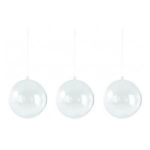 Rayher hobby materialen 100x stuks transparante hobby/DIY kerstballen 5 cm -