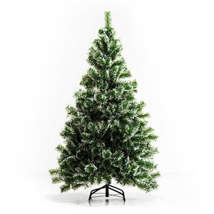 HOMCOM kerstboom kunstkerstboom dennenboom met bessen metalen voet PET | Aosom Netherlands