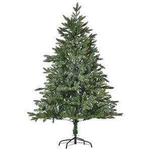 HOMCOM kunstkerstboom 1,5 m kerstboom dennenboom PVC PE metaal groen Ø 75 x 150 cm | Aosom Netherlands