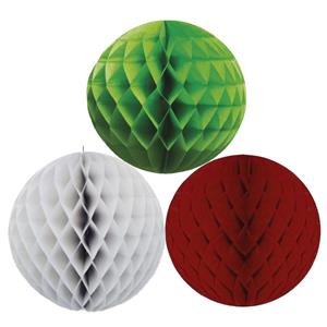 Kerstversiering set van 6x papieren kerstballen 10 cm groen zilvergrijs en bordeaux rood -