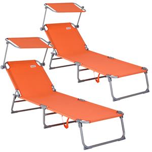 Casaria Tuin Ligstoel Hawaii 195x60x30cm