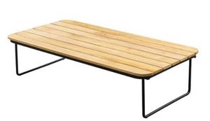 Yoi Taiyo coffee table 120x60x30cm. alu black/teak