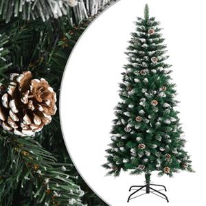 VIDAXL kunstkerstboom met dennenappels 120cm PVC