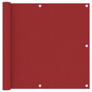 vidaXL Balkon-Sichtschutz Rot 90x400 cm Oxford-Gewebe 
