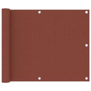 VidaXL Balkonscherm 75x700 cm oxford stof terracotta