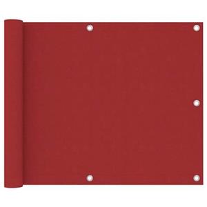 vidaXL Balkon-Sichtschutz Rot 75x500 cm Oxford-Gewebe 