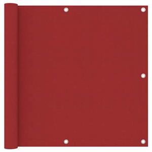 VidaXL Balkonscherm 90x500 cm oxford stof rood