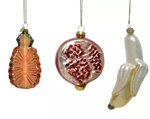 Decoris Kersthanger glas fruit 