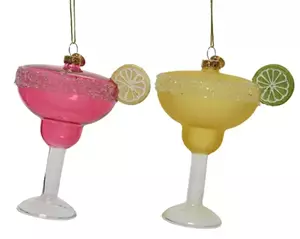 Decoris Kersthanger glas cocktail l8b10h12.80cm