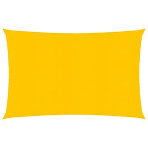 VidaXL Zonnezeil 160 g/m² 2,5x3,5 m HDPE geel