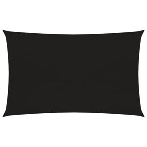 vidaXL Sonnensegel 160 g/m² Schwarz 2x4,5 m HDPE 