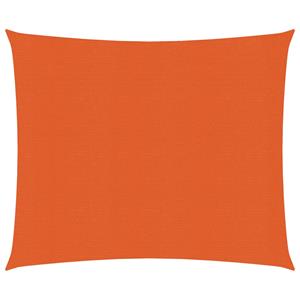 VidaXL Zonnezeil 160 g/m² 3,6x3,6 m HDPE oranje