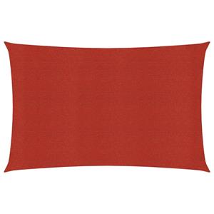 vidaXL Sonnensegel 160 g/m² Rot 3,5x4,5 m HDPE 