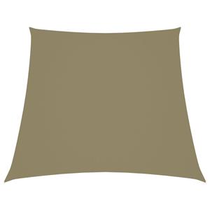 VidaXL Zonnezeil trapezium 2/4x3 m oxford stof beige