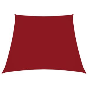 VidaXL Zonnezeil trapezium 2/4x3 m oxford stof rood