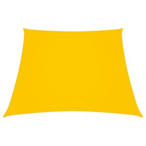 VidaXL Zonnezeil trapezium 2/4x3 m oxford stof geel