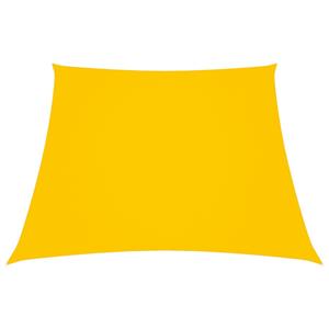 VidaXL Zonnezeil trapezium 2/4x3 m oxford stof geel