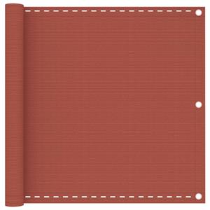 vidaXL Balkon-Sichtschutz Terracotta-Rot 90x600 cm HDPE 
