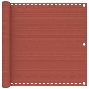 VidaXL Balkonscherm 90x600 cm HDPE terracottakleurig