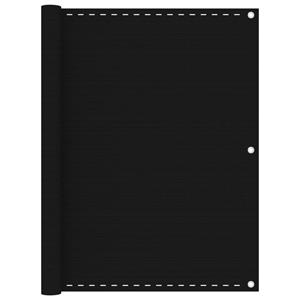 VidaXL Balkonscherm 120x500 cm HDPE zwart