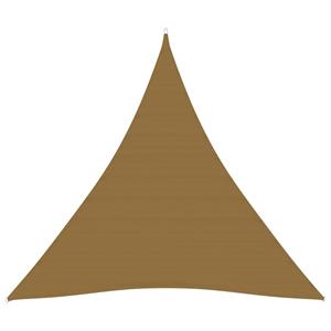 vidaXL Zonnezeil 160 g/m² 3x3x3 m HDPE taupe