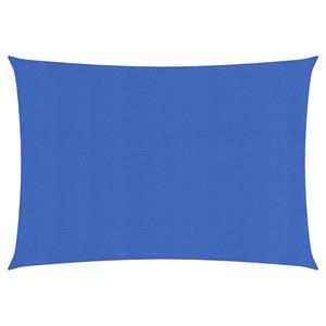 vidaXL Sonnensegel 160 g/m² Blau 2x4 m HDPE 