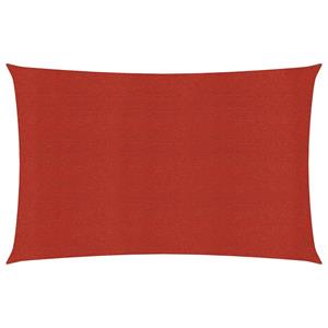 vidaXL Sonnensegel 160 g/m² Rot 2x4,5 m HDPE 