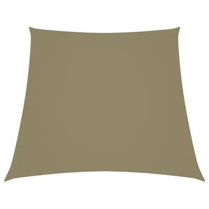 VidaXL Zonnezeil trapezium 3/5x4 m oxford stof beige