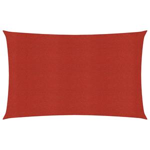 VidaXL Zonnezeil 160 g/m² 4x7 m HDPE rood
