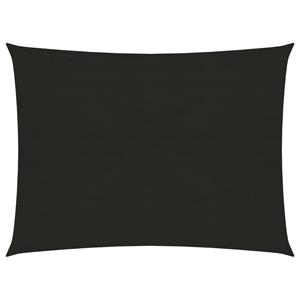 VidaXL Zonnezeil 160 g/m² 6x7 m HDPE zwart