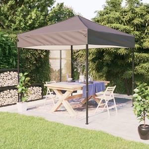 vidaXL Partyzelt Faltbar Taupe 3x3 m 