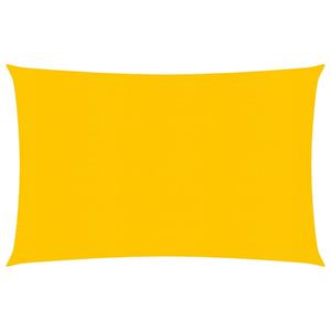 vidaXL Zonnezeil 160 g/m² 2,5x4 m HDPE geel