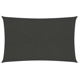 vidaXL Sonnensegel 160 g/m² Anthrazit 2x4,5 m HDPE 