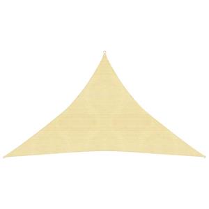 vidaXL Sonnensegel 160 g/m² Beige 3,5x3,5x4,9 m HDPE 