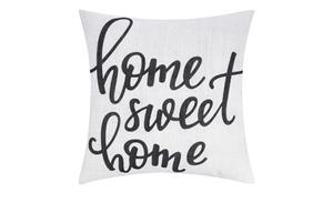 LAVIDA Kissen  Home Sweet Home ¦ weiß ¦ Maße (cm): B: 45  - Möbel Kraft