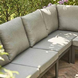 SIENA GARDEN Gartenbank Londra, Sofa Mitte, matt-anthrazit, inkl. Kissen