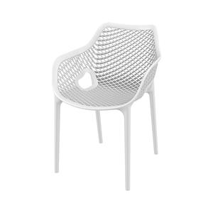 Industrielemeubelshop Tuinstoel Ariane met armleuning wit