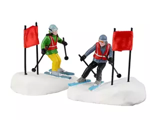 Lemax Slalom Stars Set van 2  Vail Village Collection 2022