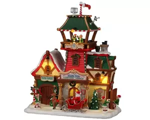 Lemax North Pole Control Tower met 4.5V Adapter  Santa's Wonderland collection 2022