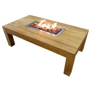 AVH-Outdoor Tenerife Cosi lounge vuurtafel 140x75xH46,5 cm teak