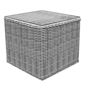 AVH-Outdoor Toscane bijzettafel 50x50xH45 cm wit grijs