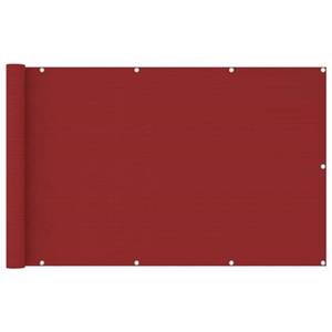vidaXL Balkon-Sichtschutz Rot 120x600 cm HDPE 