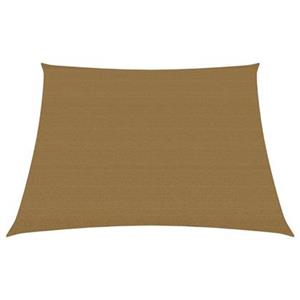 VidaXL Zonnezeil 160 g/m² 3/4x2 m HDPE taupe