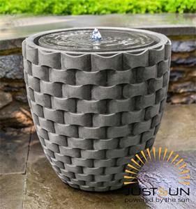 StonE'lite Fontein rond met solar l33b33h57 cm Stone-Lite