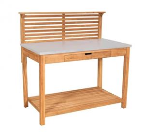 Bene living Pflanztisch Hampton Teak mit Schublade