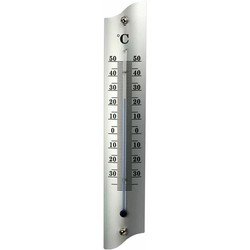 Talen Tools thermometer buiten - metaal - 22 cm - Buitenthermometers
