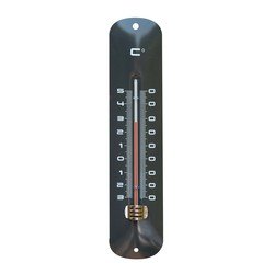 Binnen/buiten thermometer Grijs